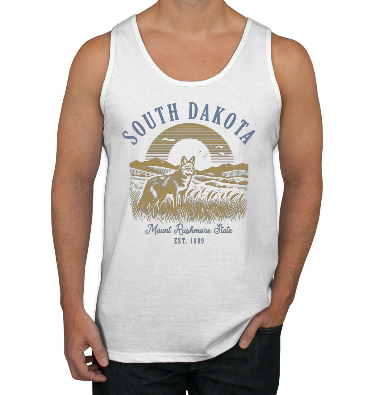 South Dakota State Vintage Men's Tank Top