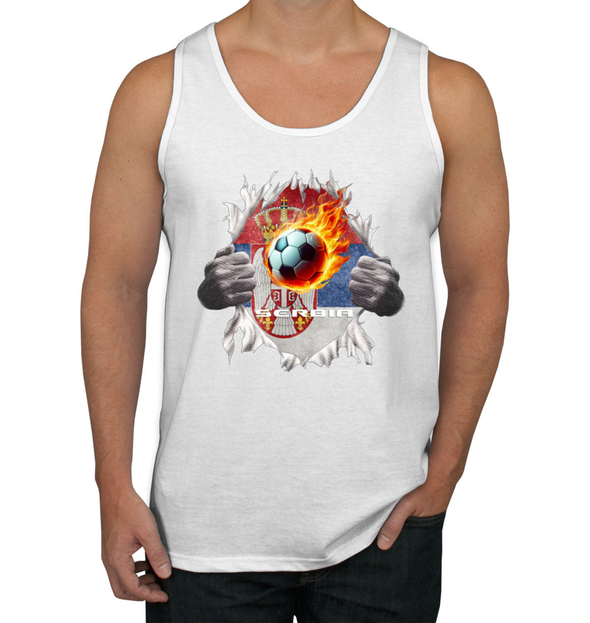 Serbia Euro Cup Soccer Football Men's Tank Top