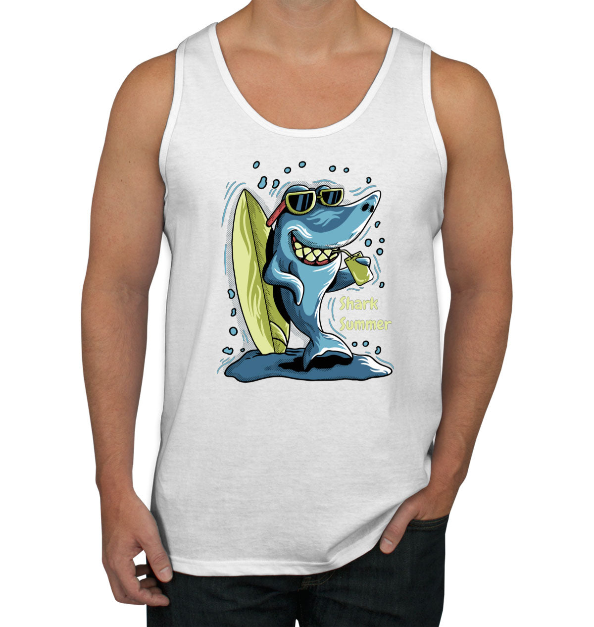 Shark Summer Men's Tank Top