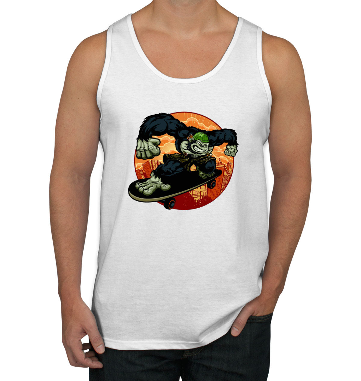 Gorilla Skateboard Men's Tank Top