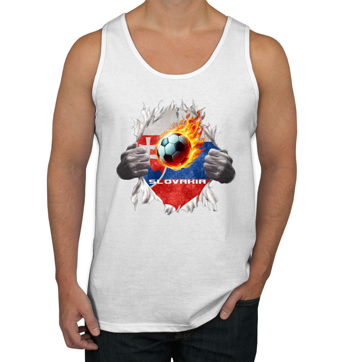 Slovakia Euro Cup Soccer Football Men's Tank Top