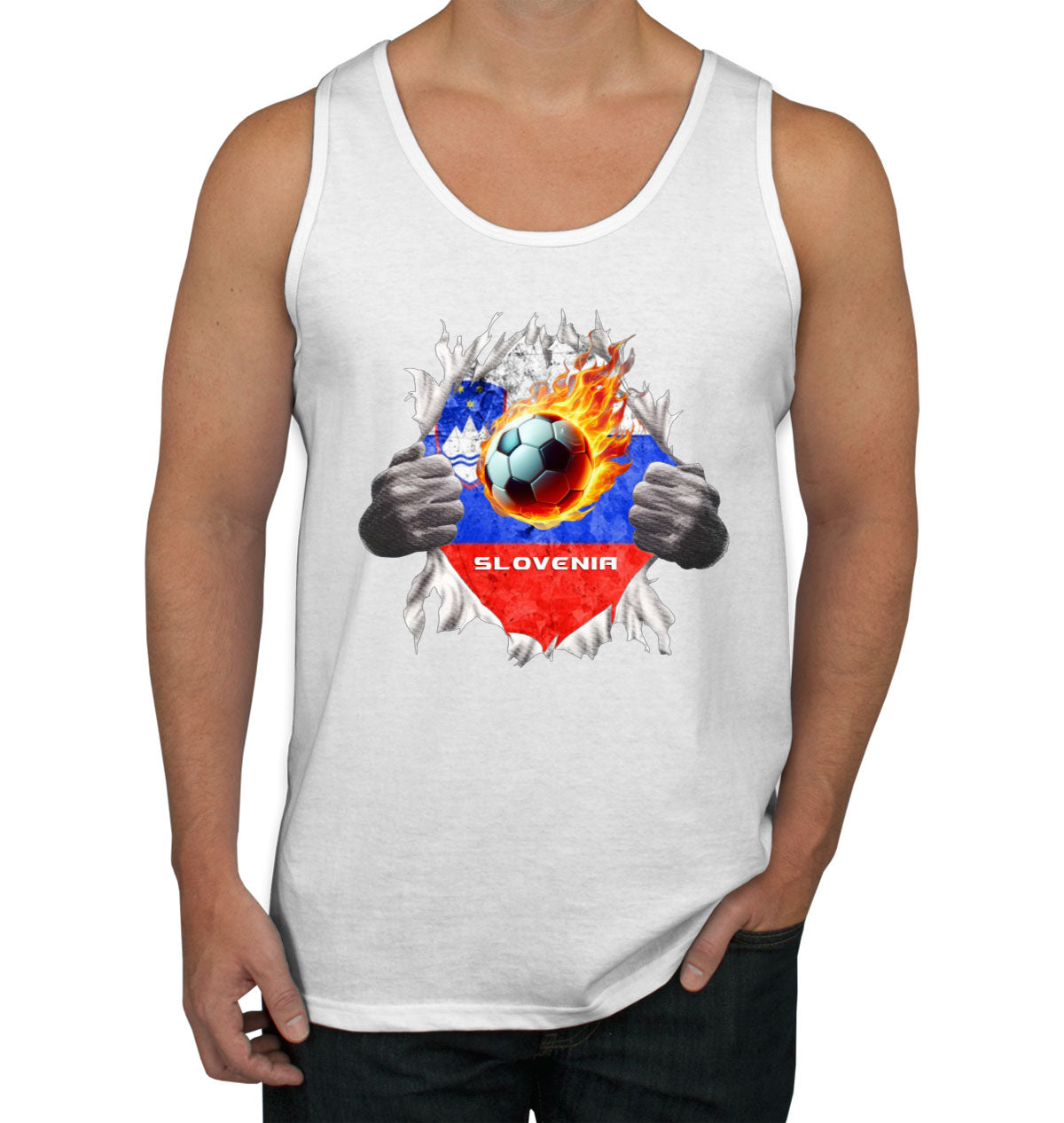 Slovenia Euro Cup Soccer Football Men's Tank Top
