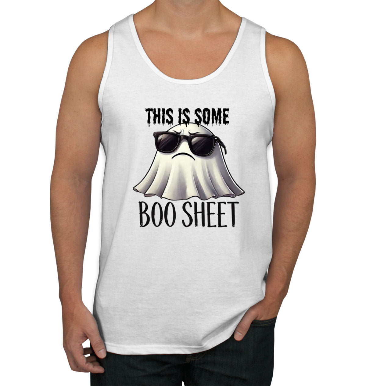This Is Some Boo Sheet Halloween Men's Tank Top