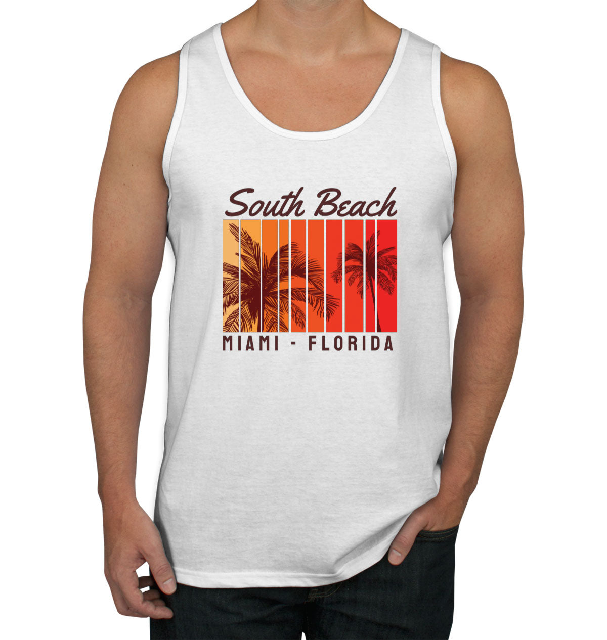 South Beach Miami Florida Men's Tank Top