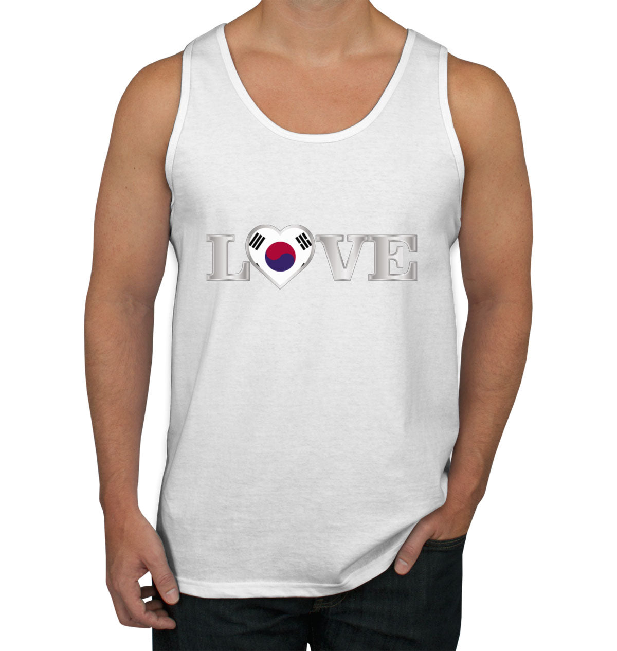 South Korea Love Men's Tank Top