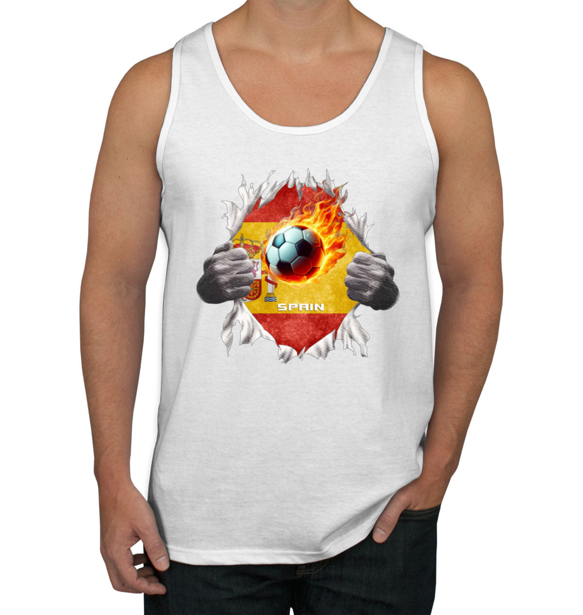 Spain Euro Cup Soccer Football Men's Tank Top