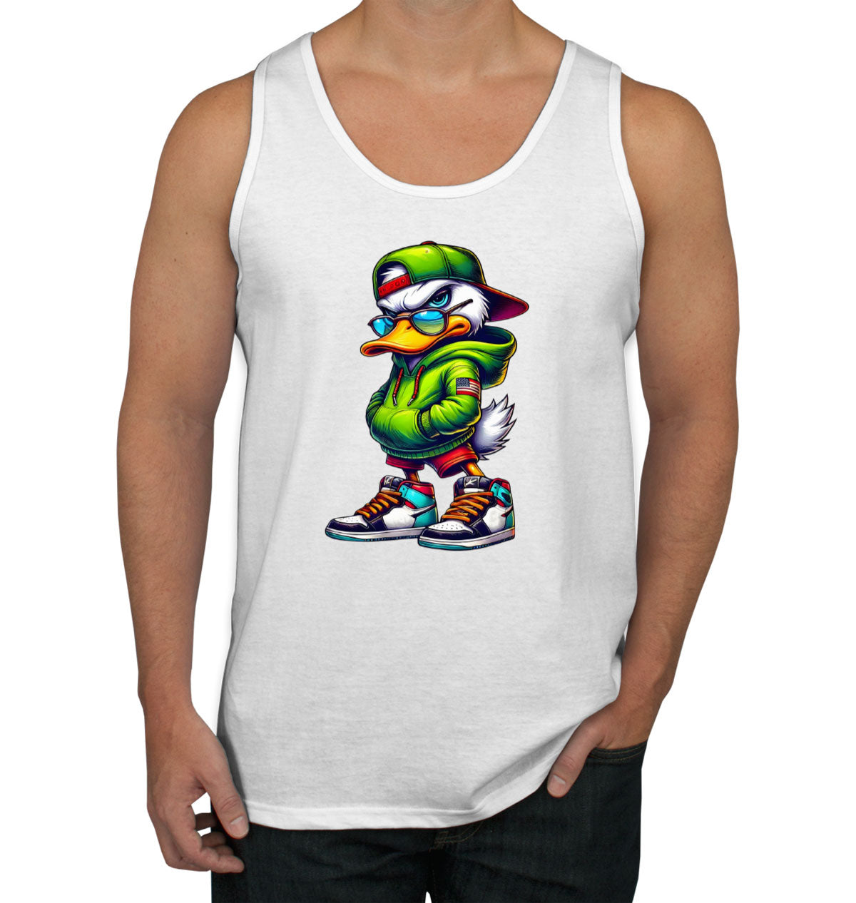 Street Duck Cartoon Men's Tank Top