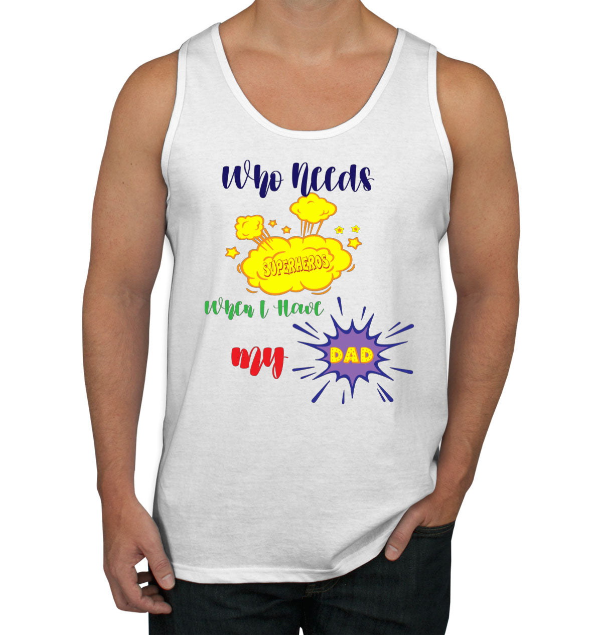 Superhero Dad Father's Day Men's Tank Top