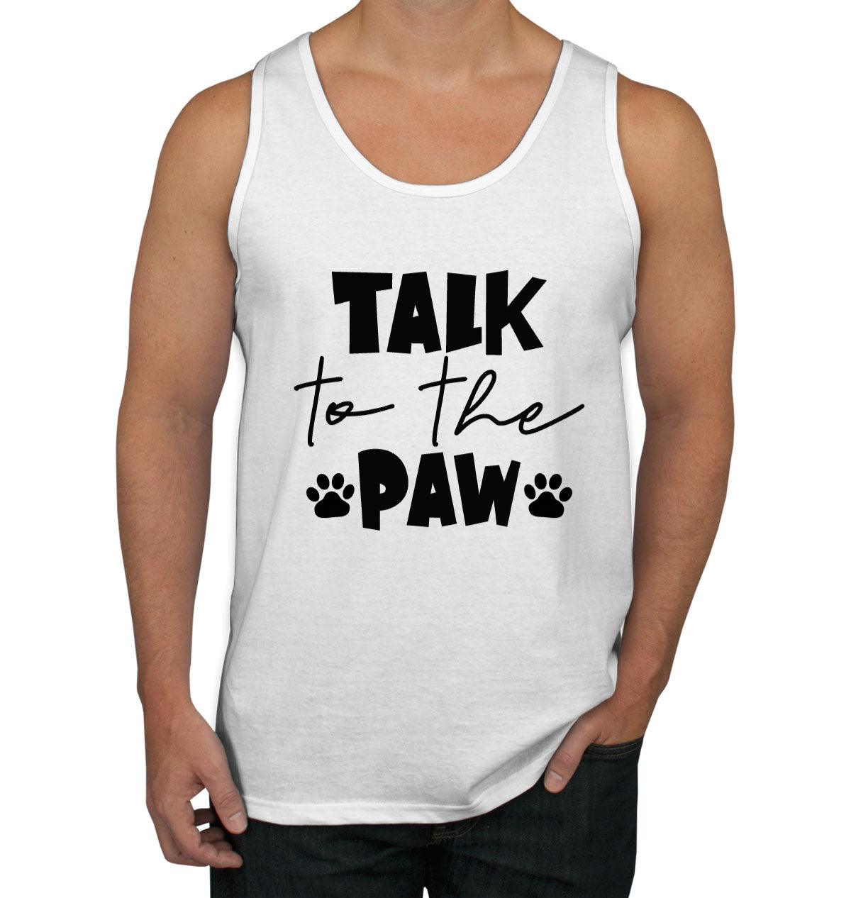 Talk To The Paw Men's Tank Top
