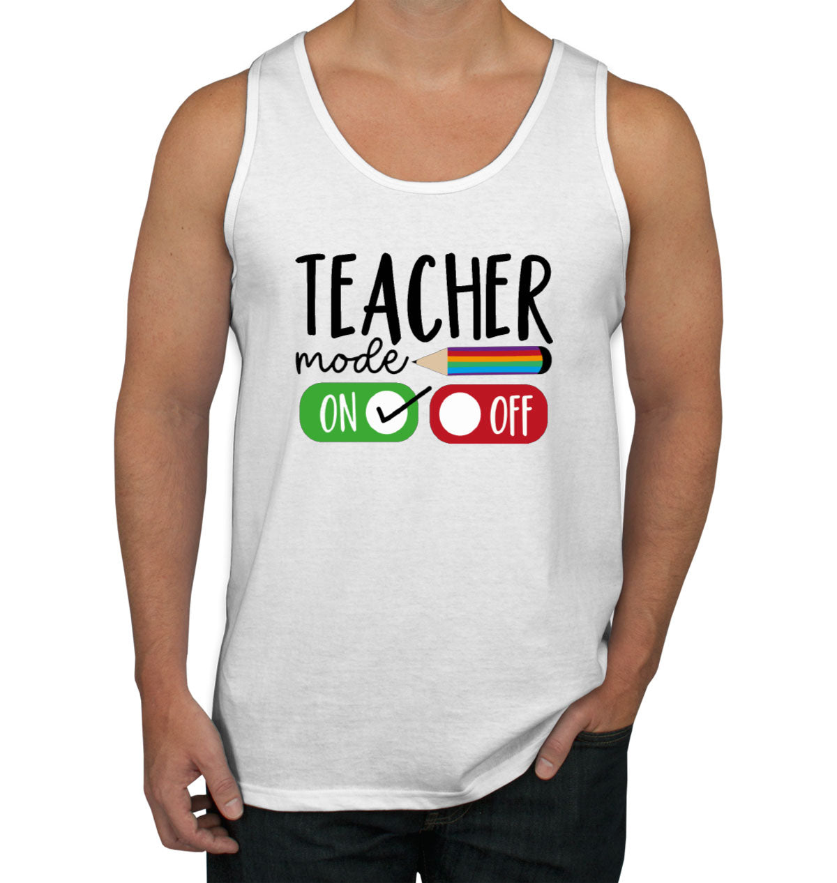 Teacher Mode On Men's Tank Top