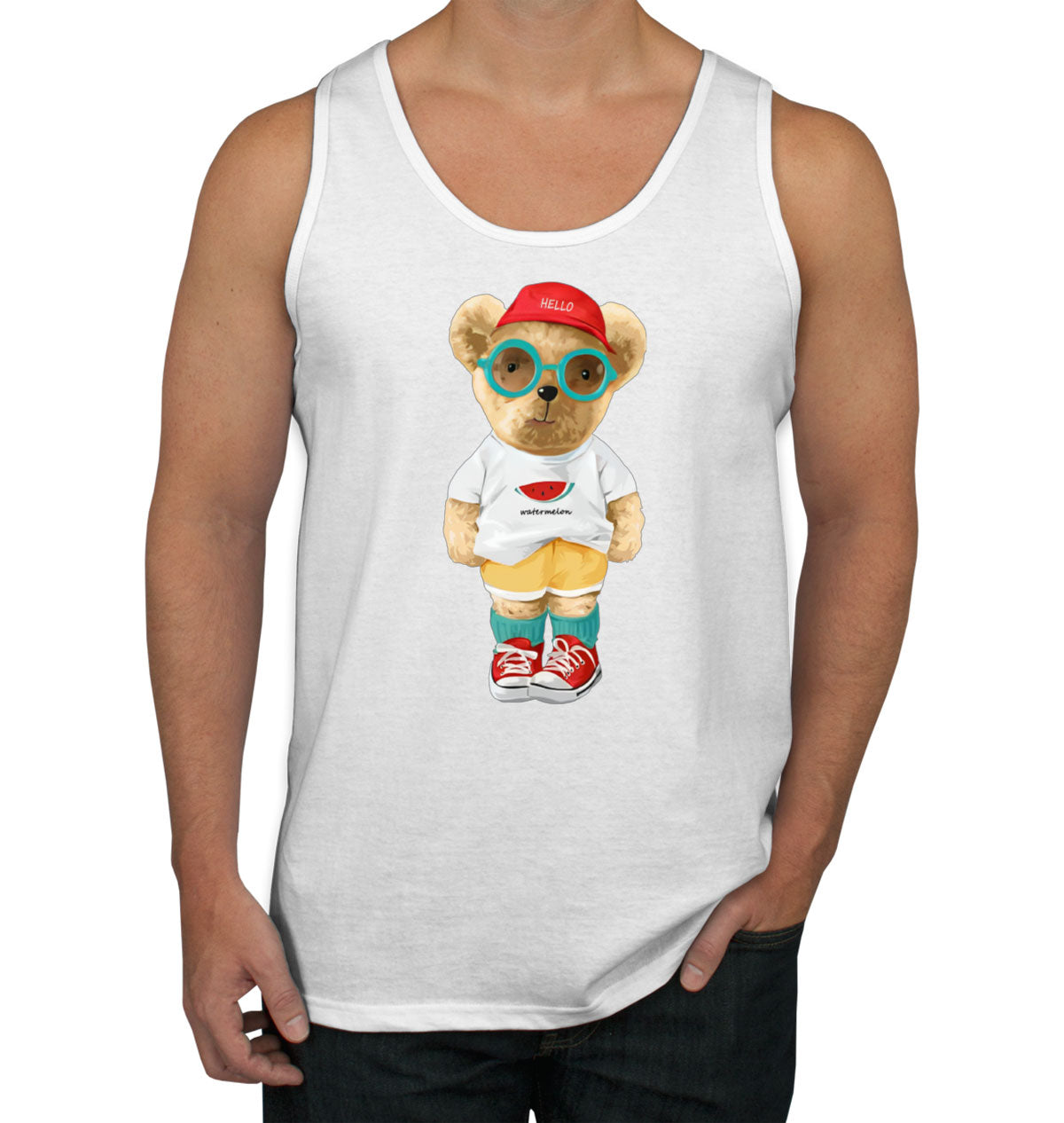 Cute Teddy Bear Men's Tank Top