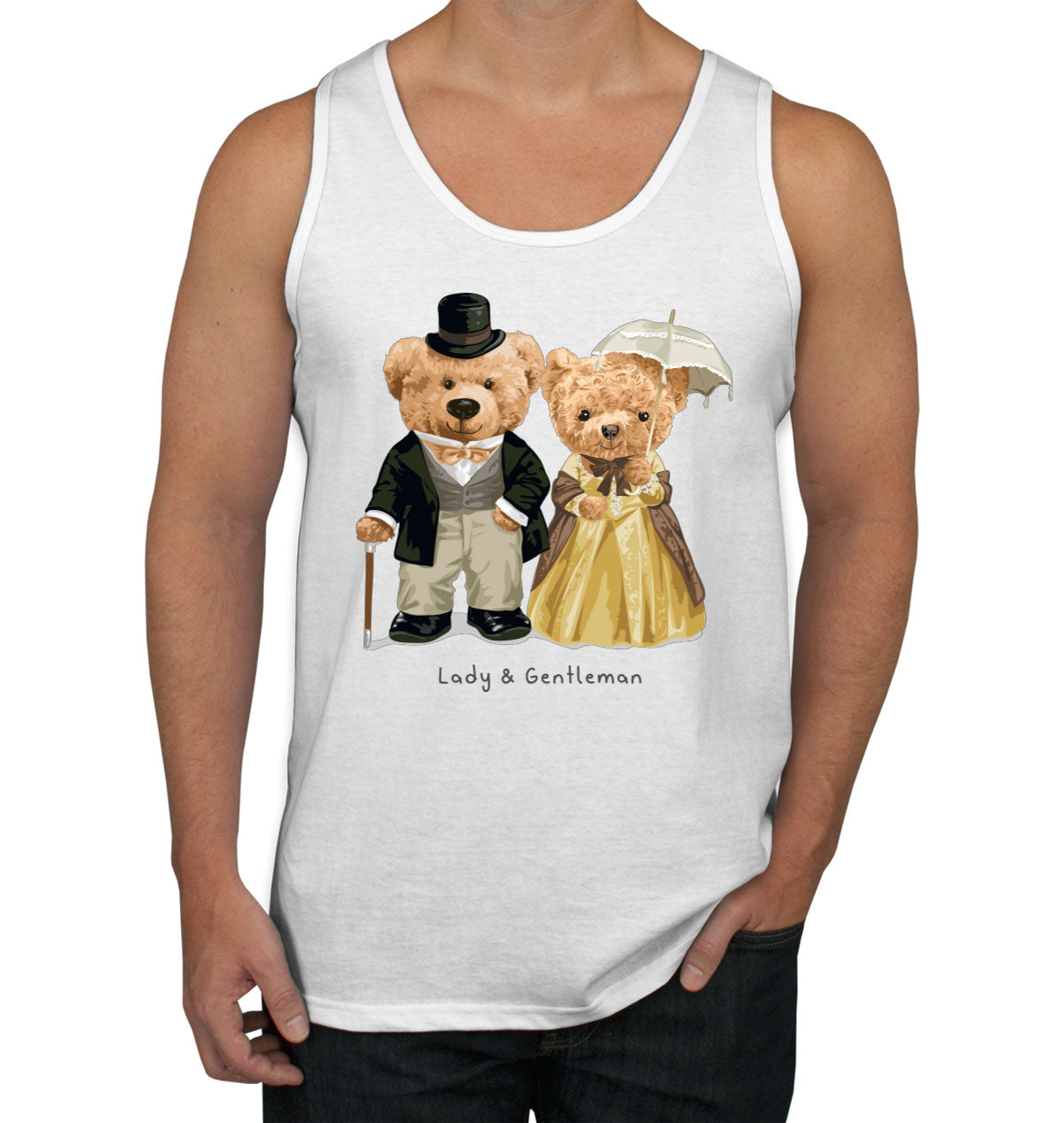 Teddy Bear Couple Men's Tank Top