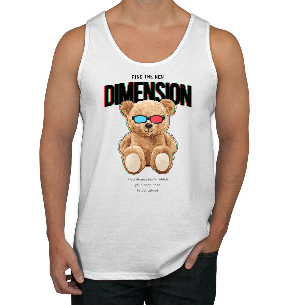 Teddy Bear Dimension Men's Tank Top