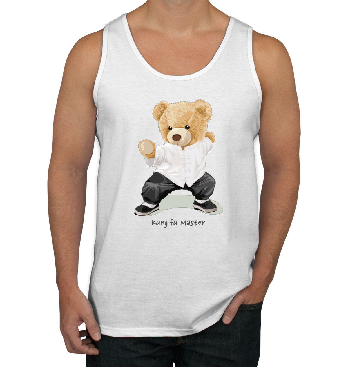 Teddy Bear Kung Fu Men's Tank Top