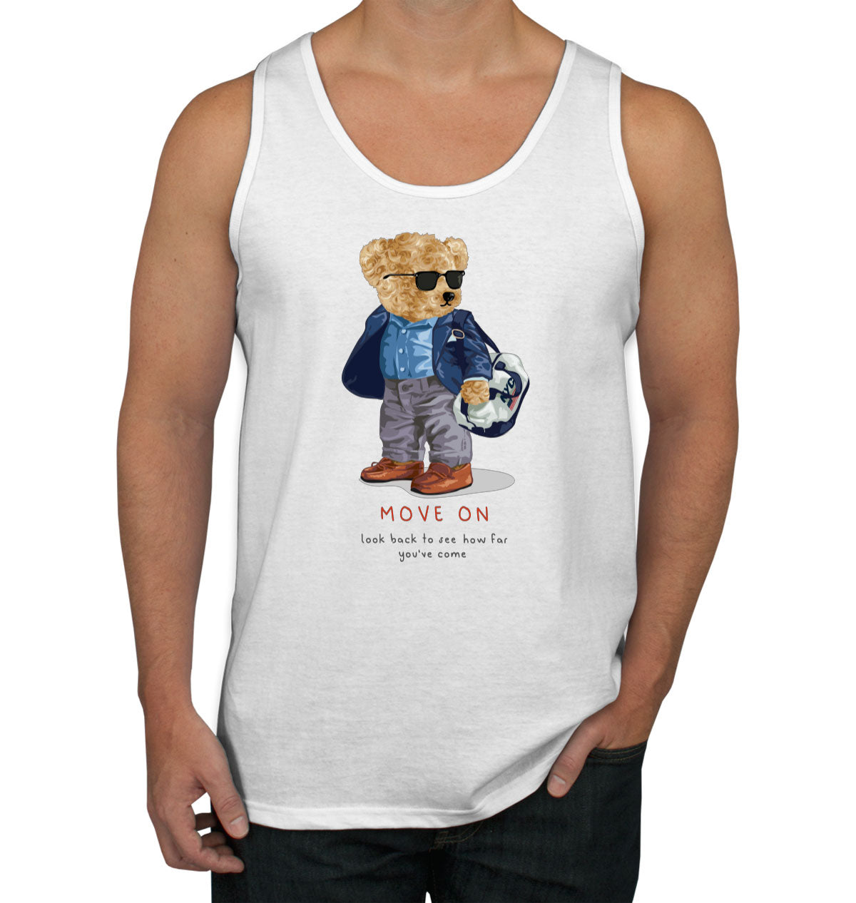 Teddy Bear Move On Men's Tank Top