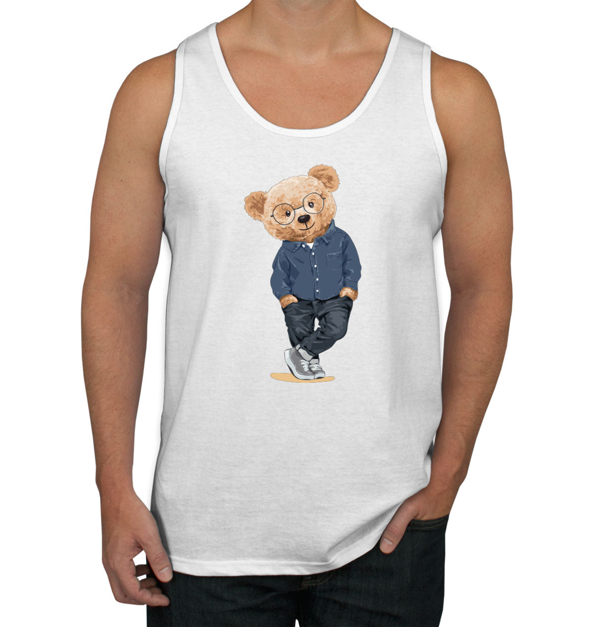 Teddy Bear Nice Guy Men's Tank Top