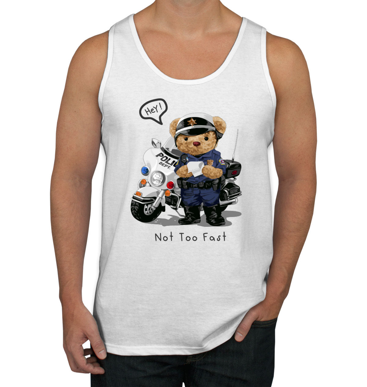 Teddy Bear Police Men's Tank Top