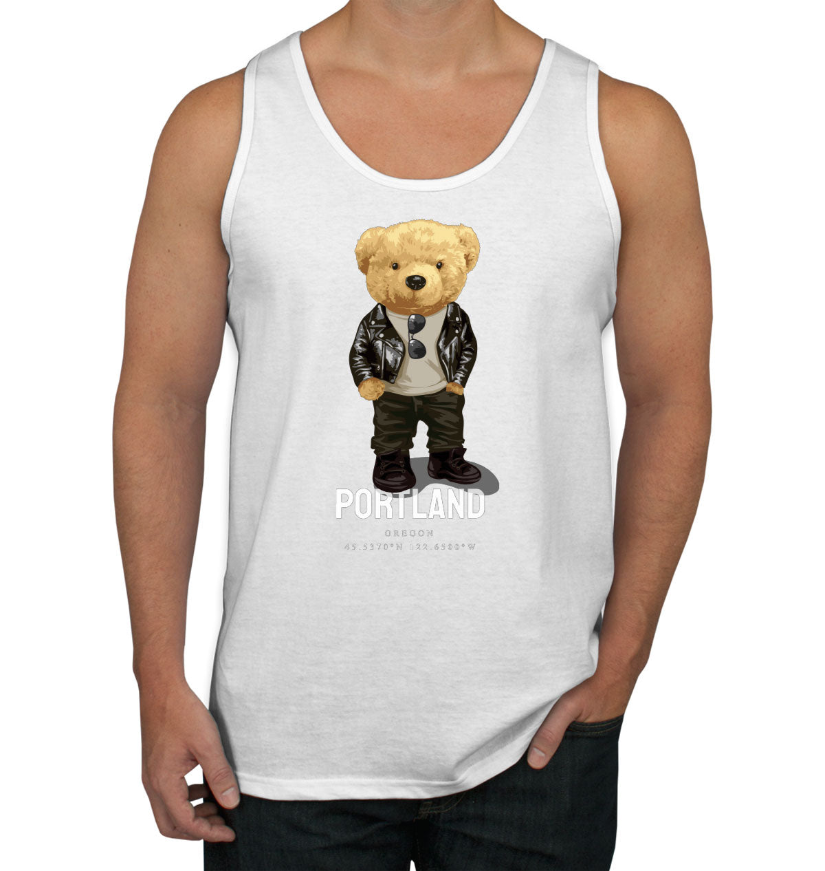 Teddy Bear Portland Men's Tank Top