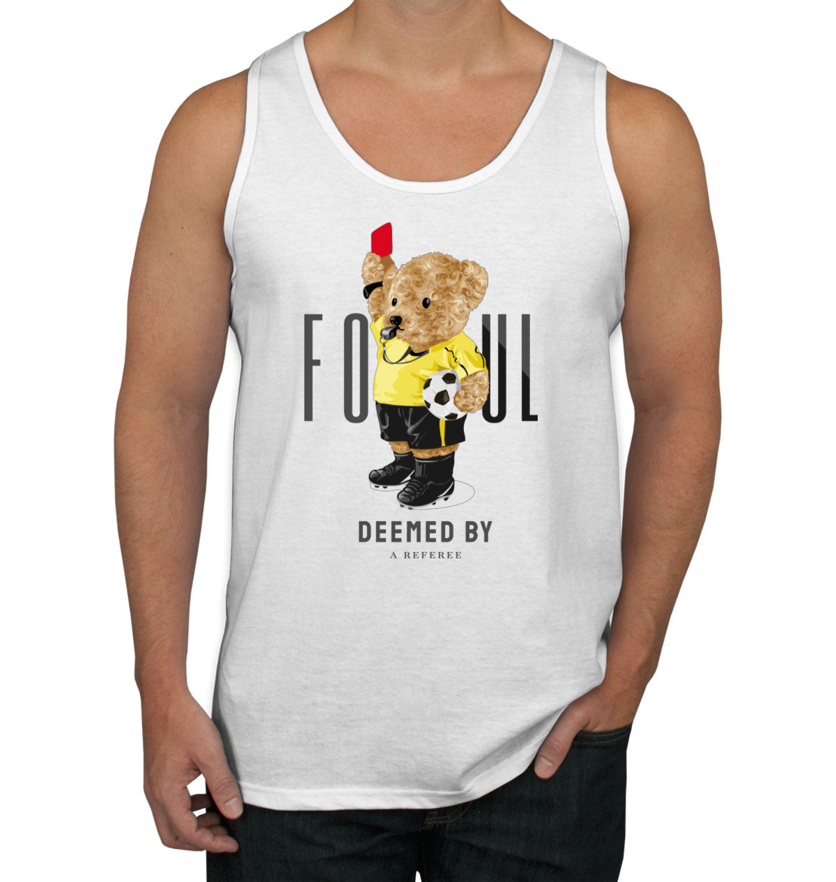 Teddy Bear Referee Men's Tank Top