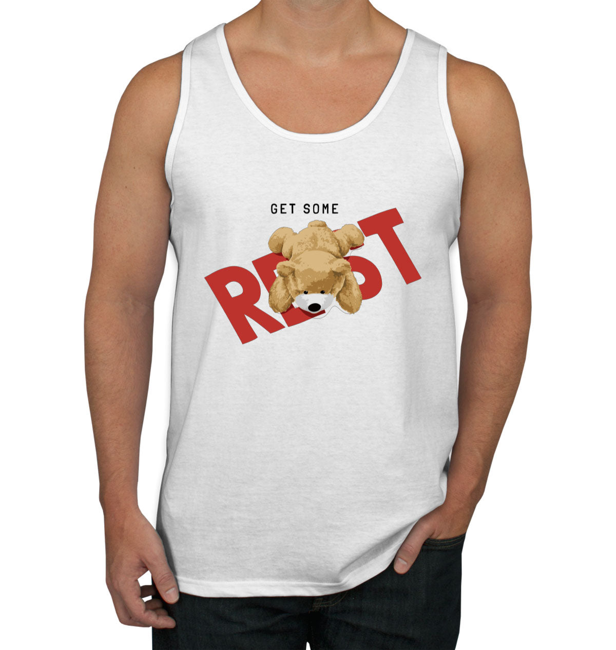 Teddy Bear Get Some Rest Men's Tank Top