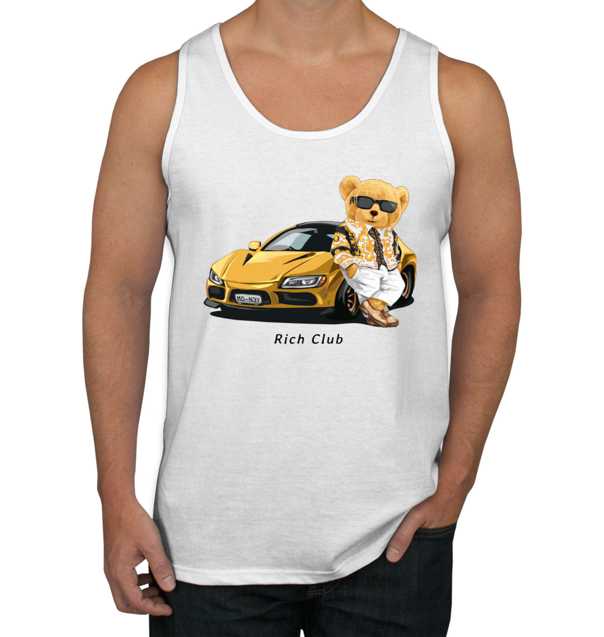 Teddy Bear Rich Club Men's Tank Top