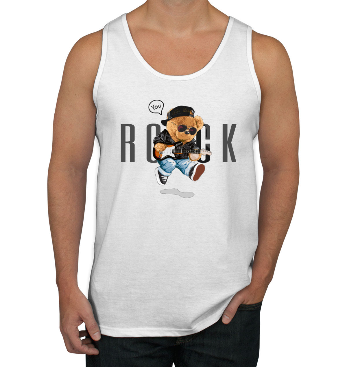 Teddy Bear Rock Men's Tank Top