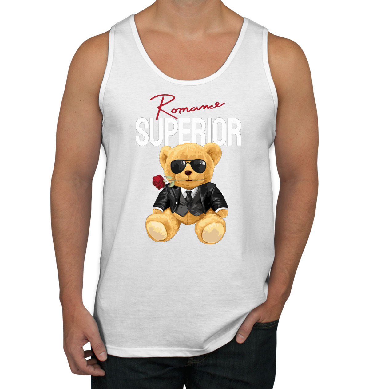 Teddy Bear Romance Men's Tank Top