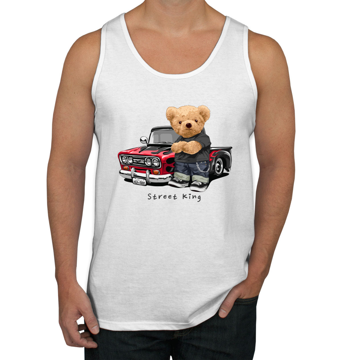 Teddy Bear Street King Men's Tank Top