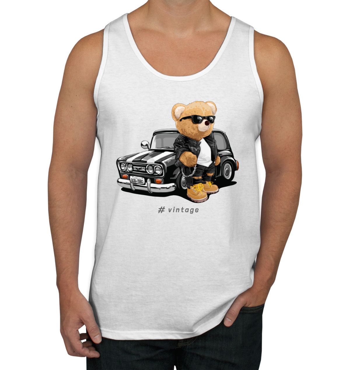 Teddy Bear Vintage Men's Tank Top