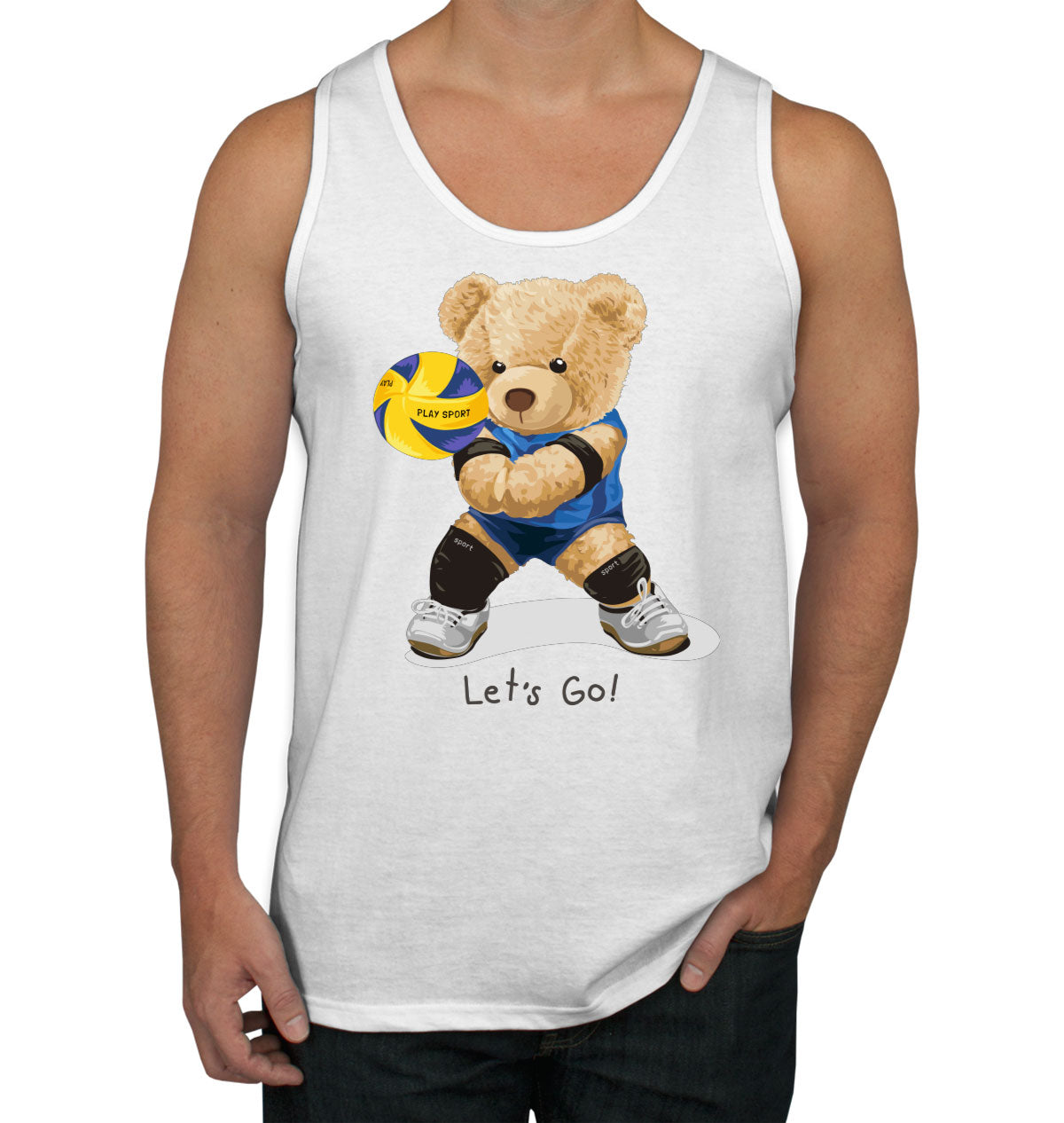 Teddy Bear Volleyball Men's Tank Top