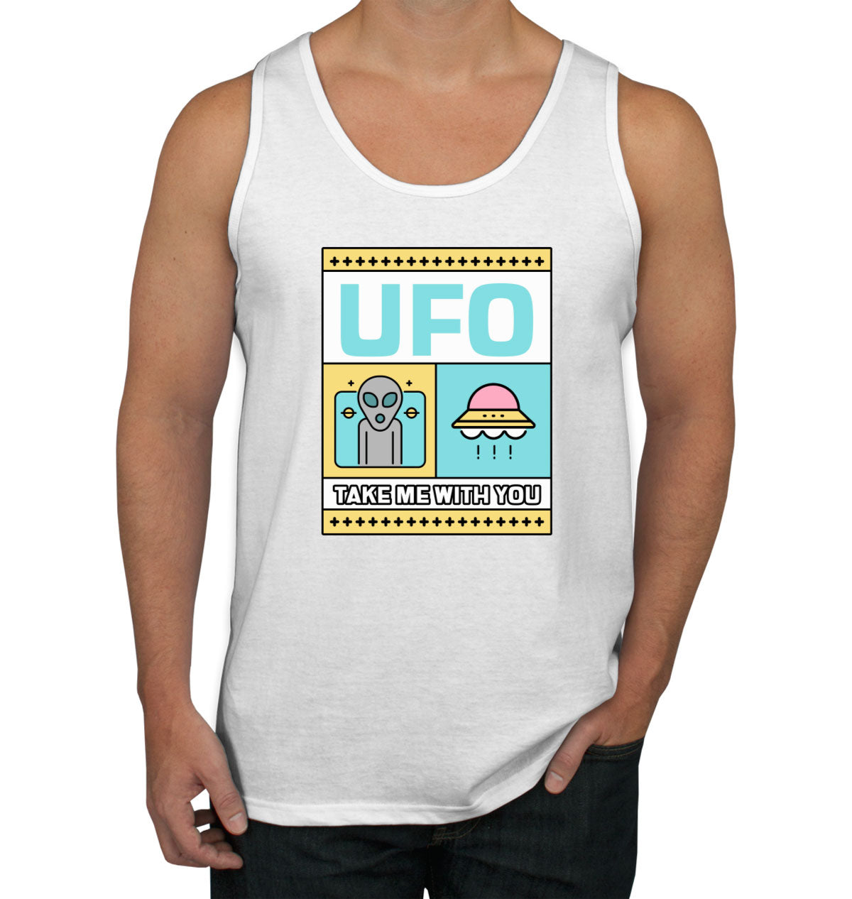 UFO Take Me With You Men's Tank Top