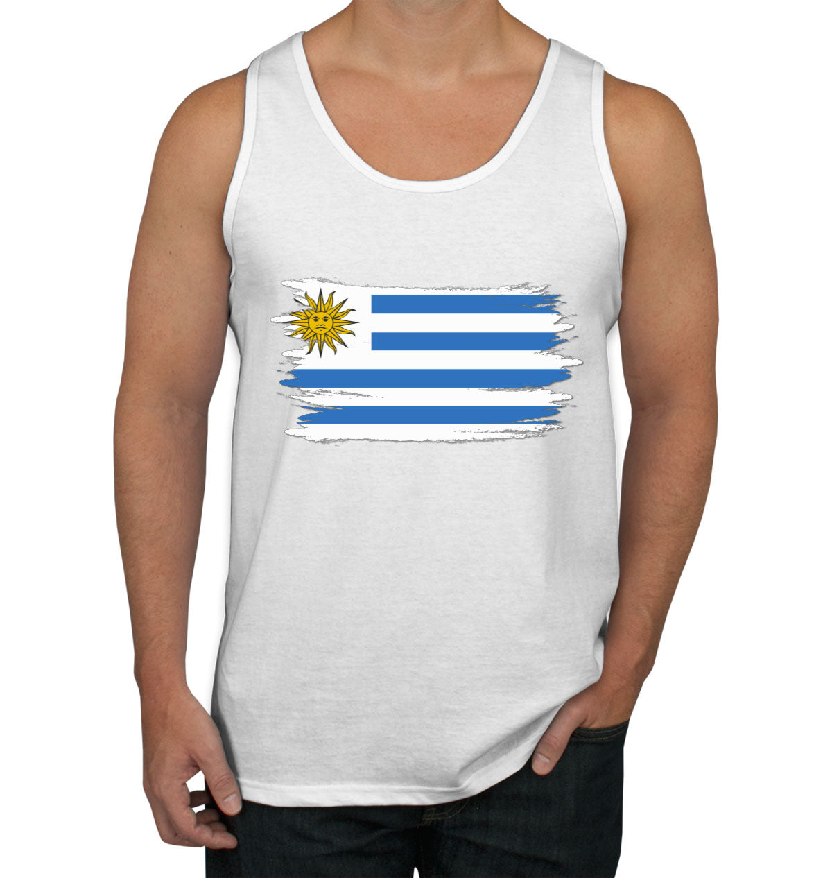 Uruguay Flag Men's Tank Top