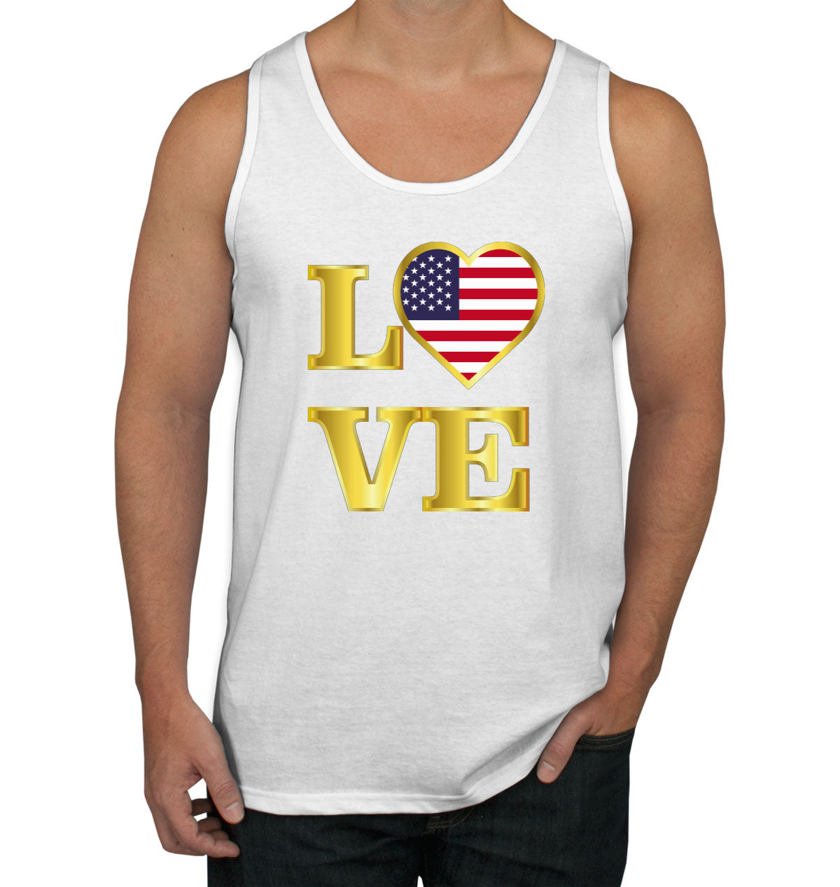 USA Love Men's Tank Top