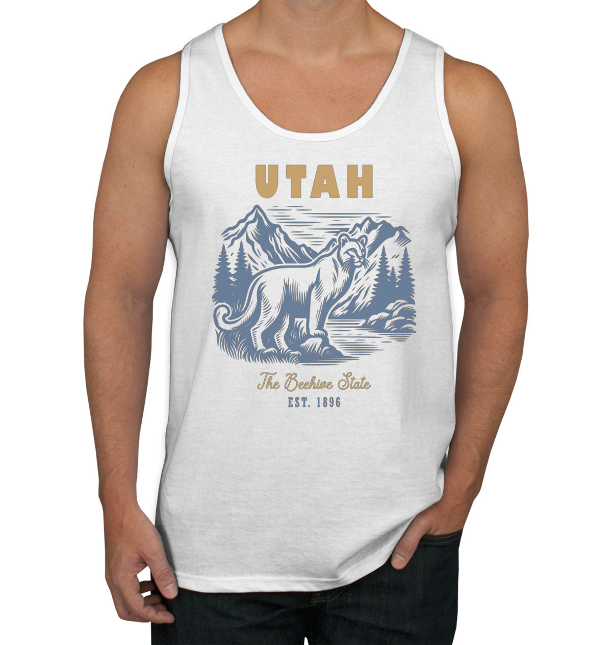 Utah State Vintage Men's Tank Top