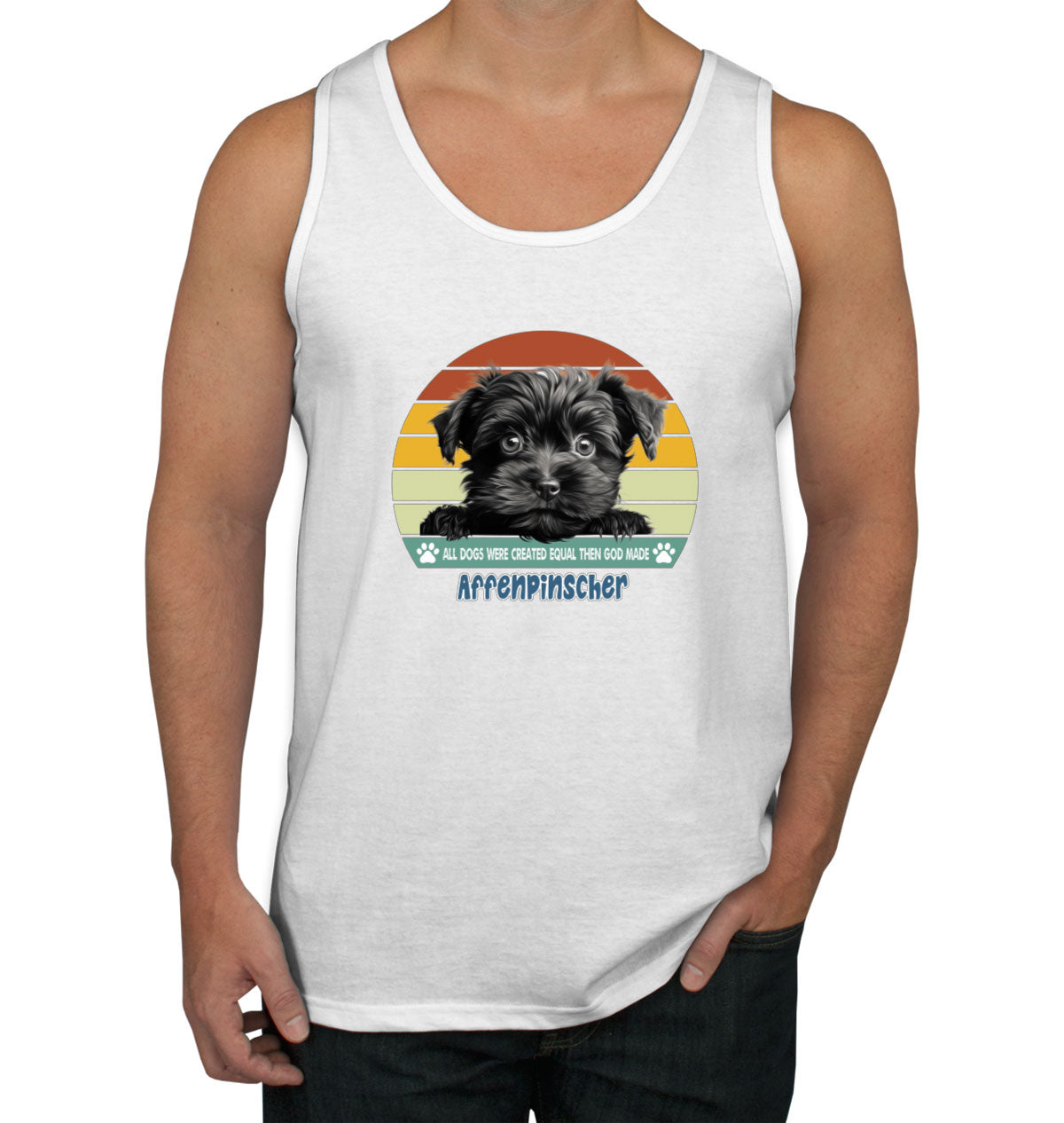 All Dogs Were Created Equal Affenpinscher Men's Tank Top