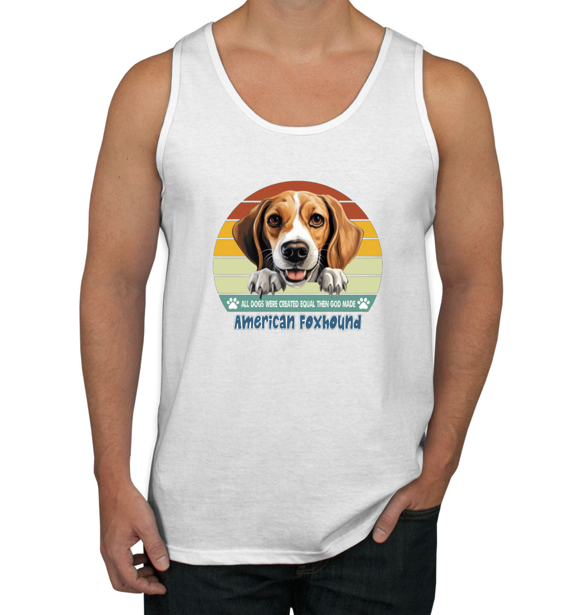 All Dogs Were Created Equal American Foxhound Men's Tank Top