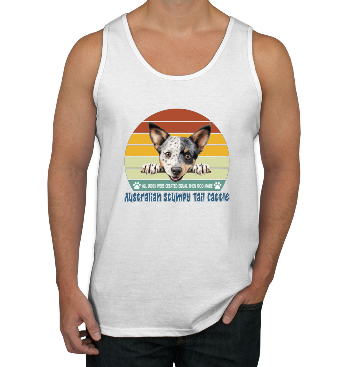 All Dogs Were Created Equal Australian Stumpy Tail Cattle Men's Tank Top