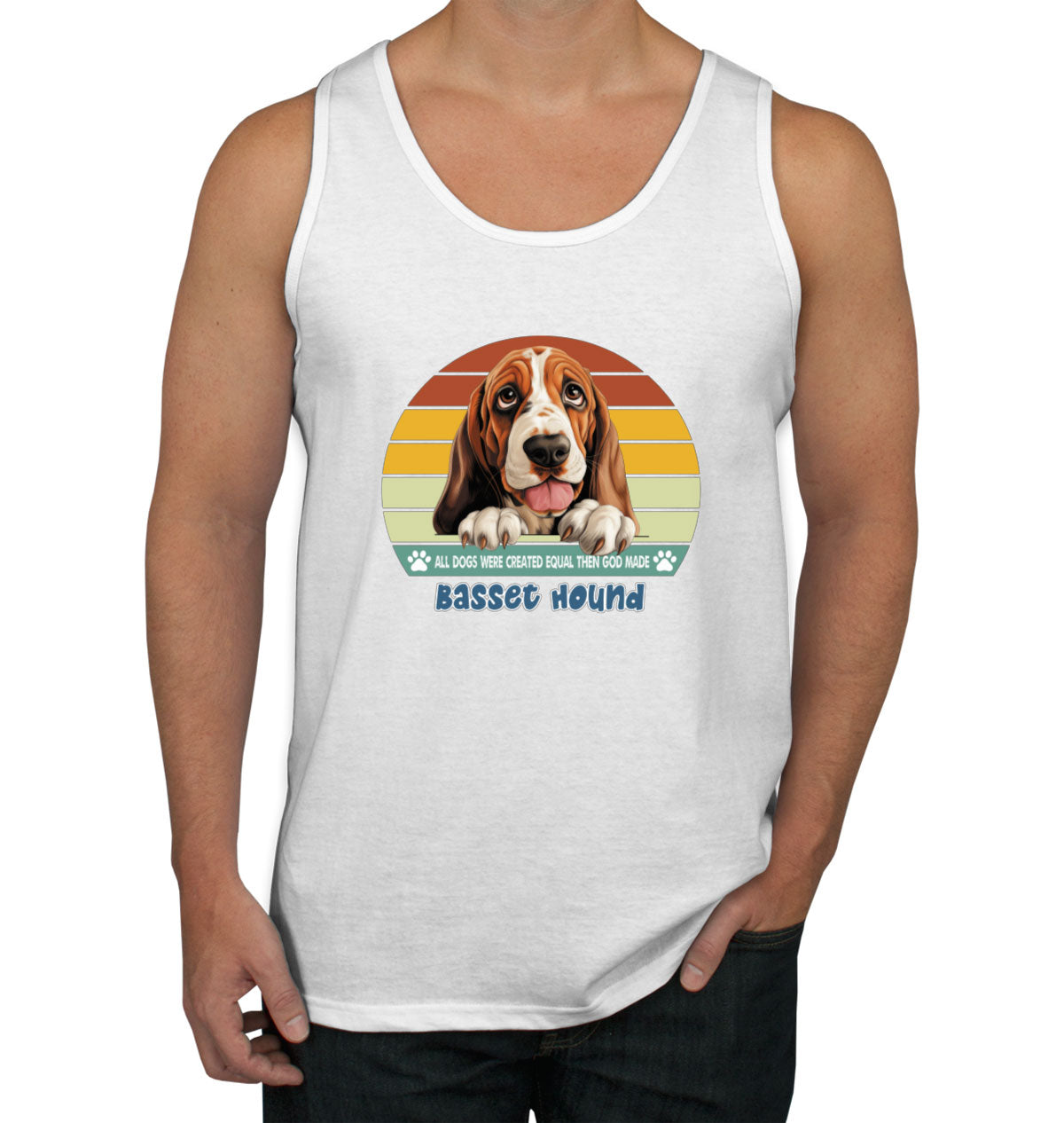 All Dogs Were Created Equal Basset Hound Men's Tank Top