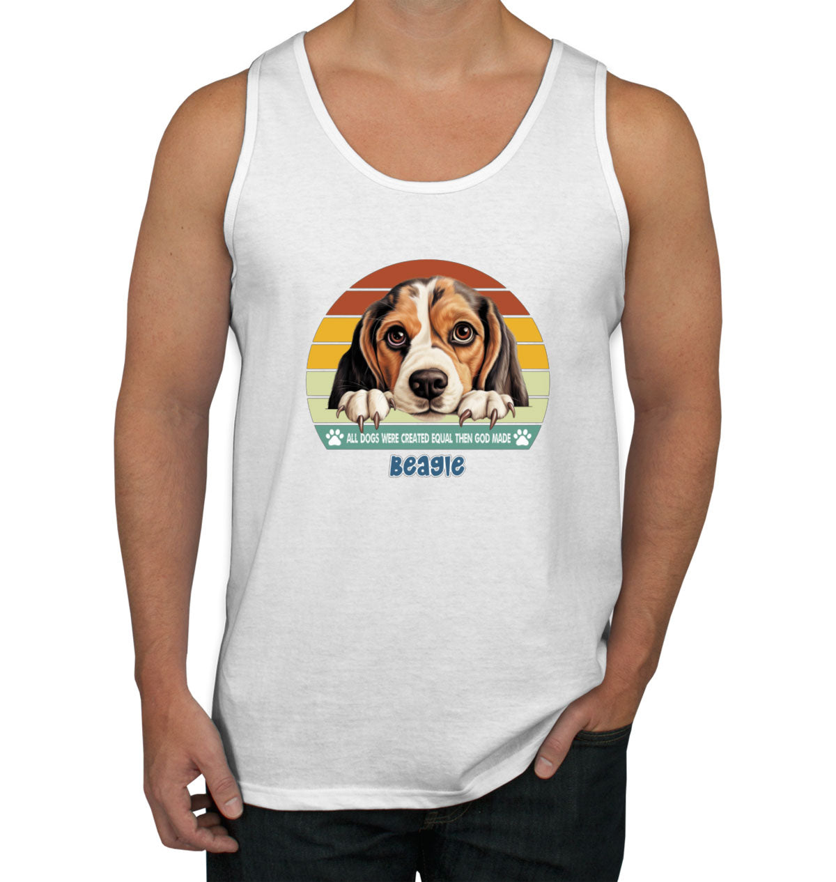 All Dogs Were Created Equal Beagle Men's Tank Top