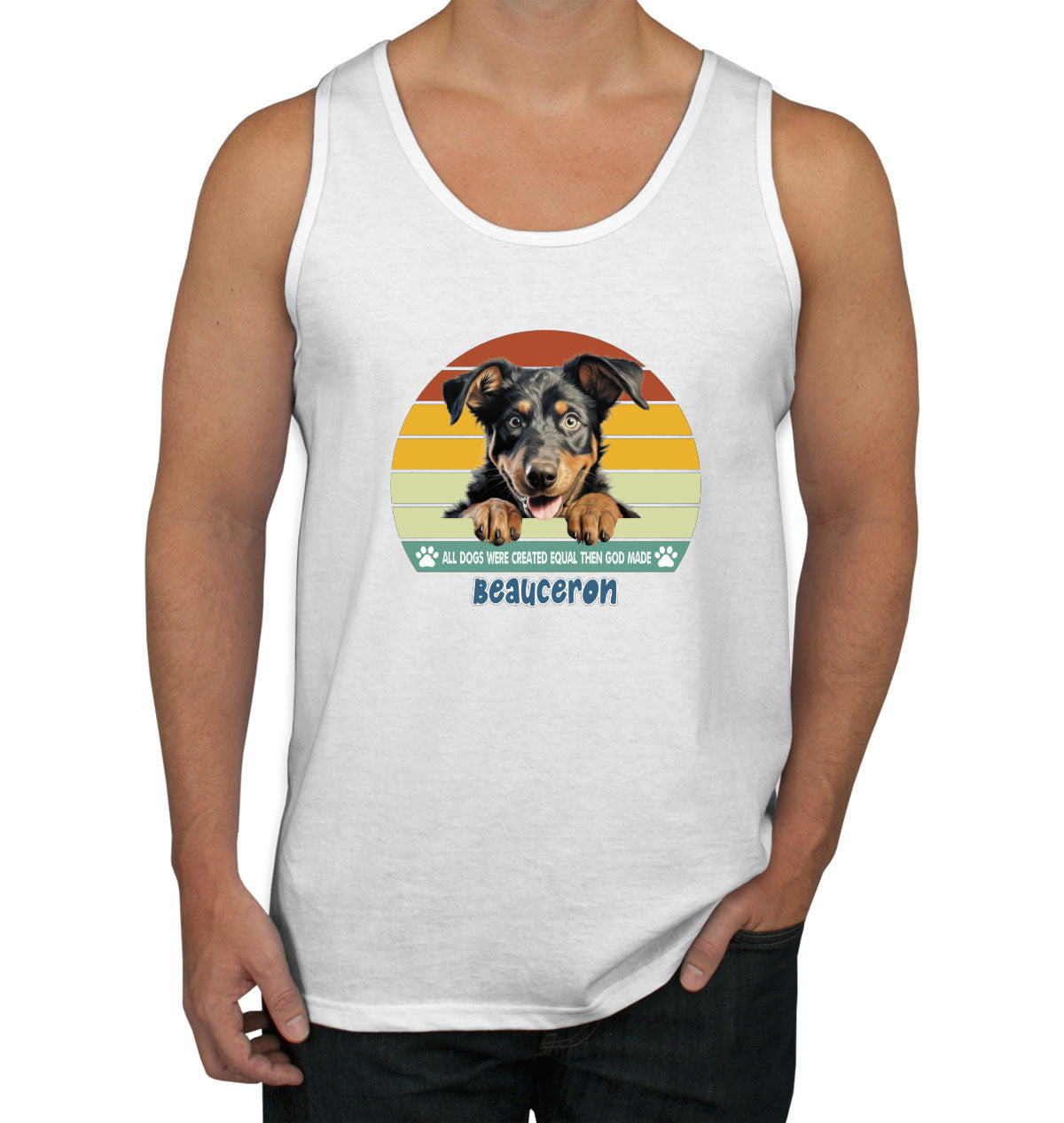 All Dogs Were Created Equal Beauceron Men's Tank Top