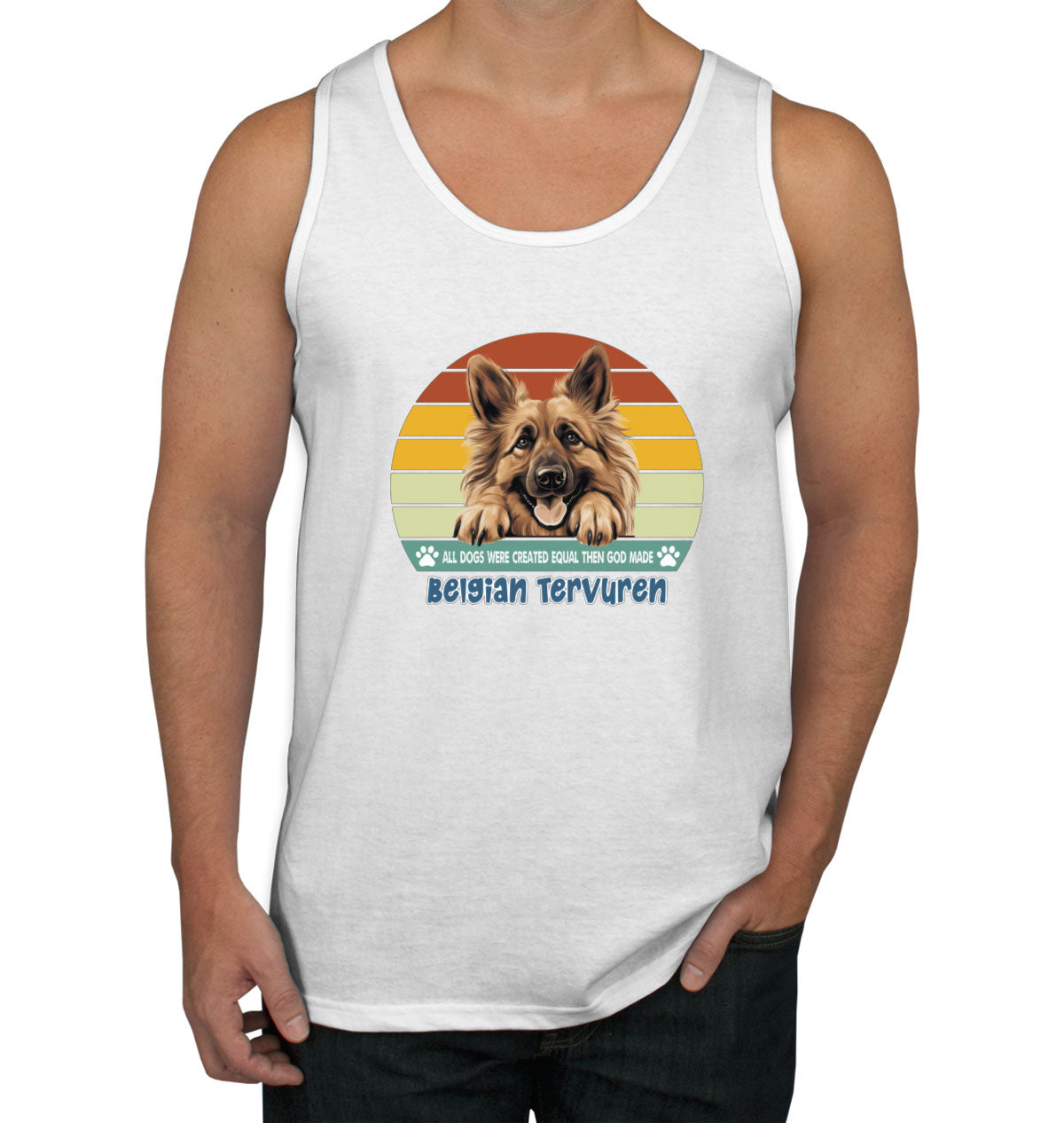 All Dogs Were Created Equal Belgian Tervuren Men's Tank Top