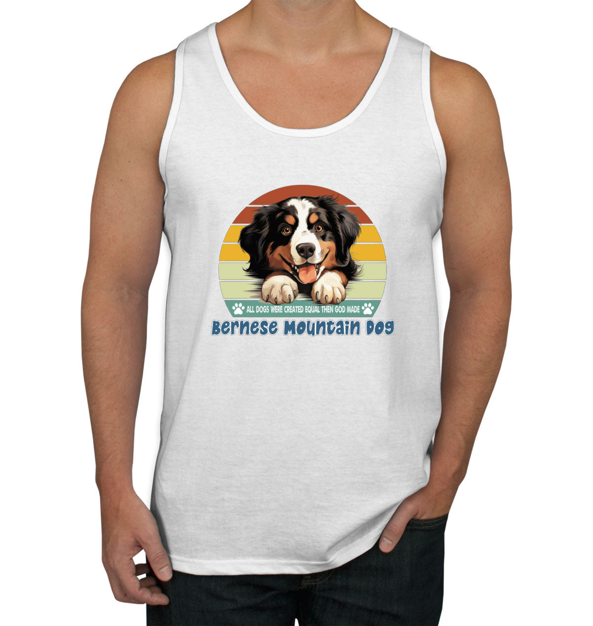 All Dogs Were Created Equal Bernese Mountain Dog Men's Tank Top