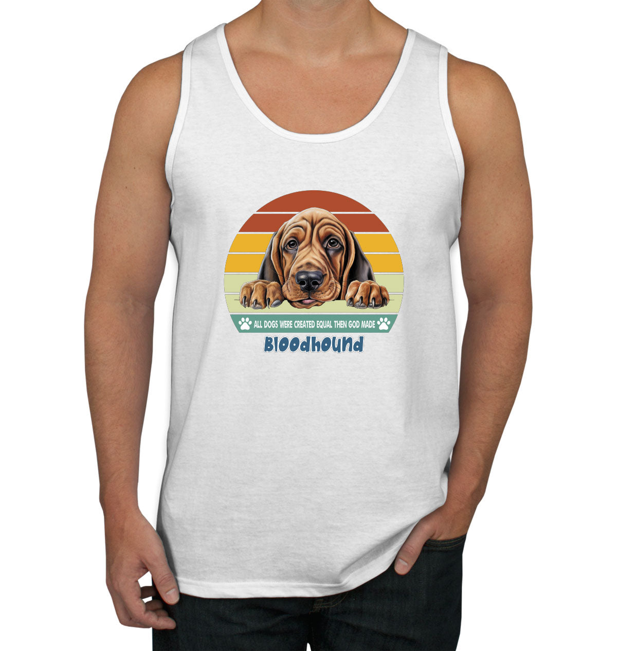 All Dogs Were Created Equal Bloodhound Men's Tank Top