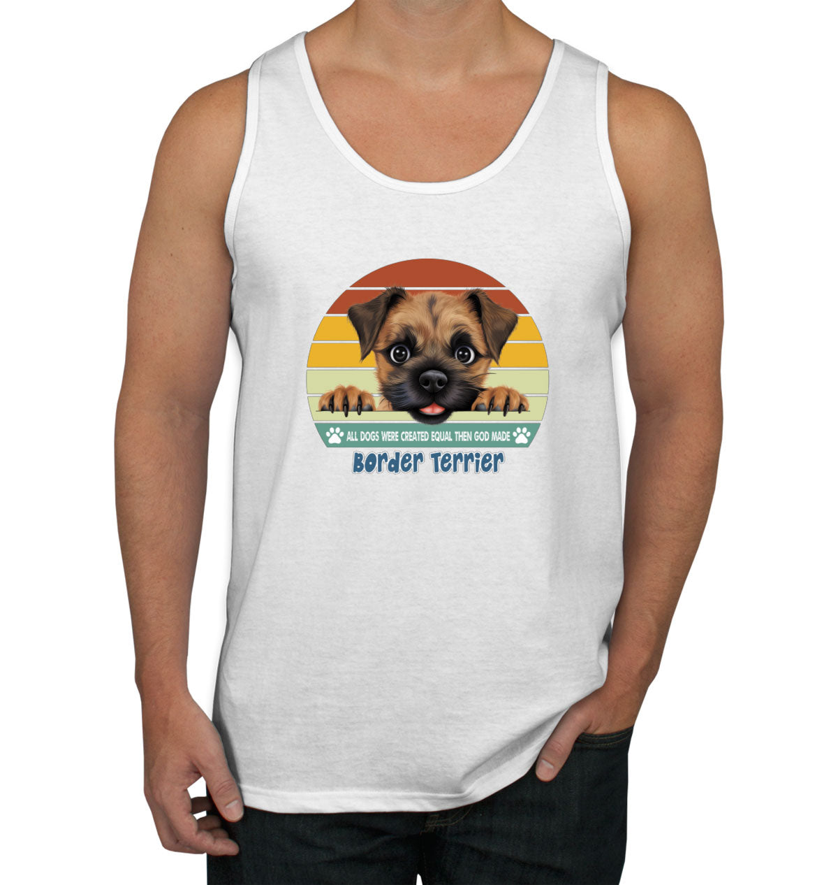 All Dogs Were Created Equal Border Terrier Men's Tank Top