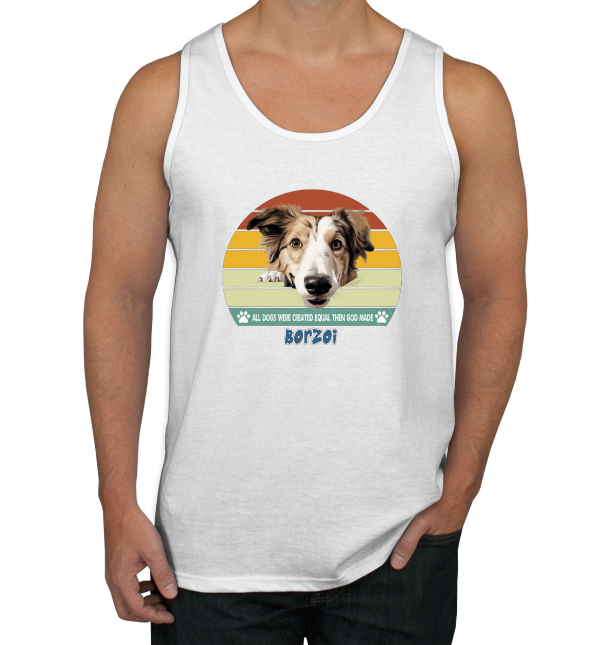 All Dogs Were Created Equal Borzoi Men's Tank Top