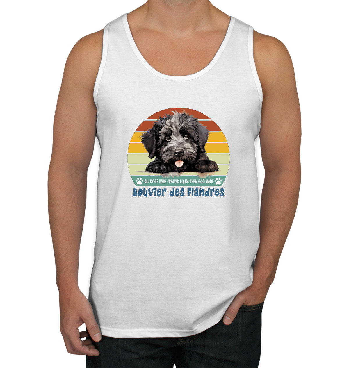 All Dogs Were Created Equal Bouvier Des Flandres Men's Tank Top