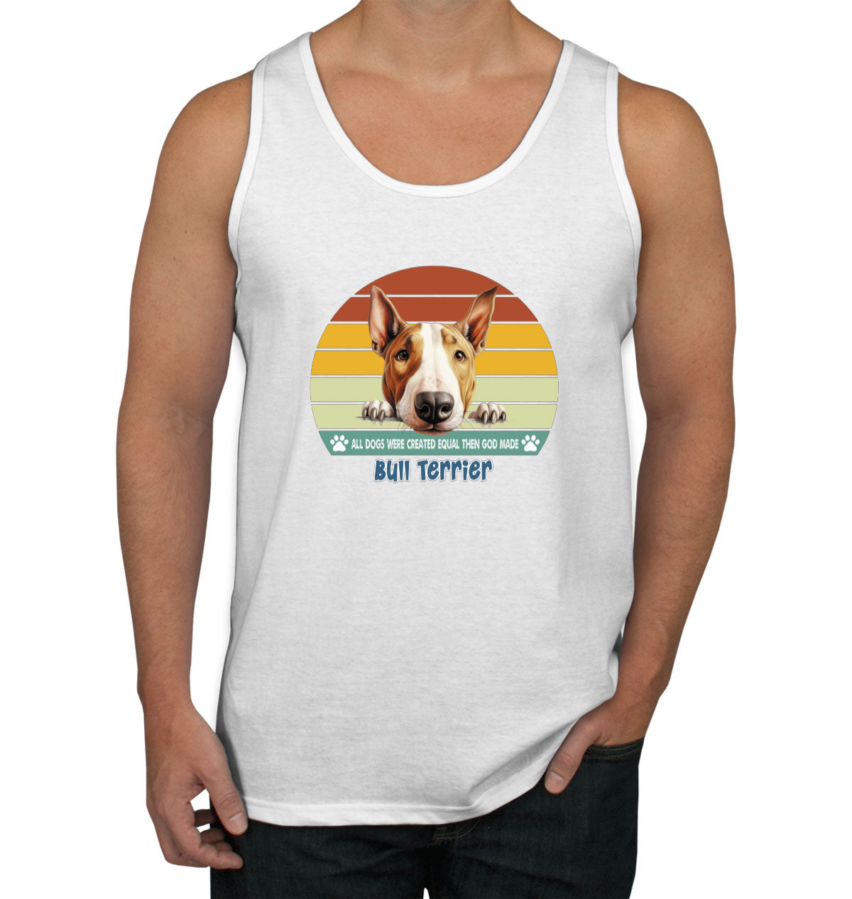 All Dogs Were Created Equal Bull Terrier Men's Tank Top