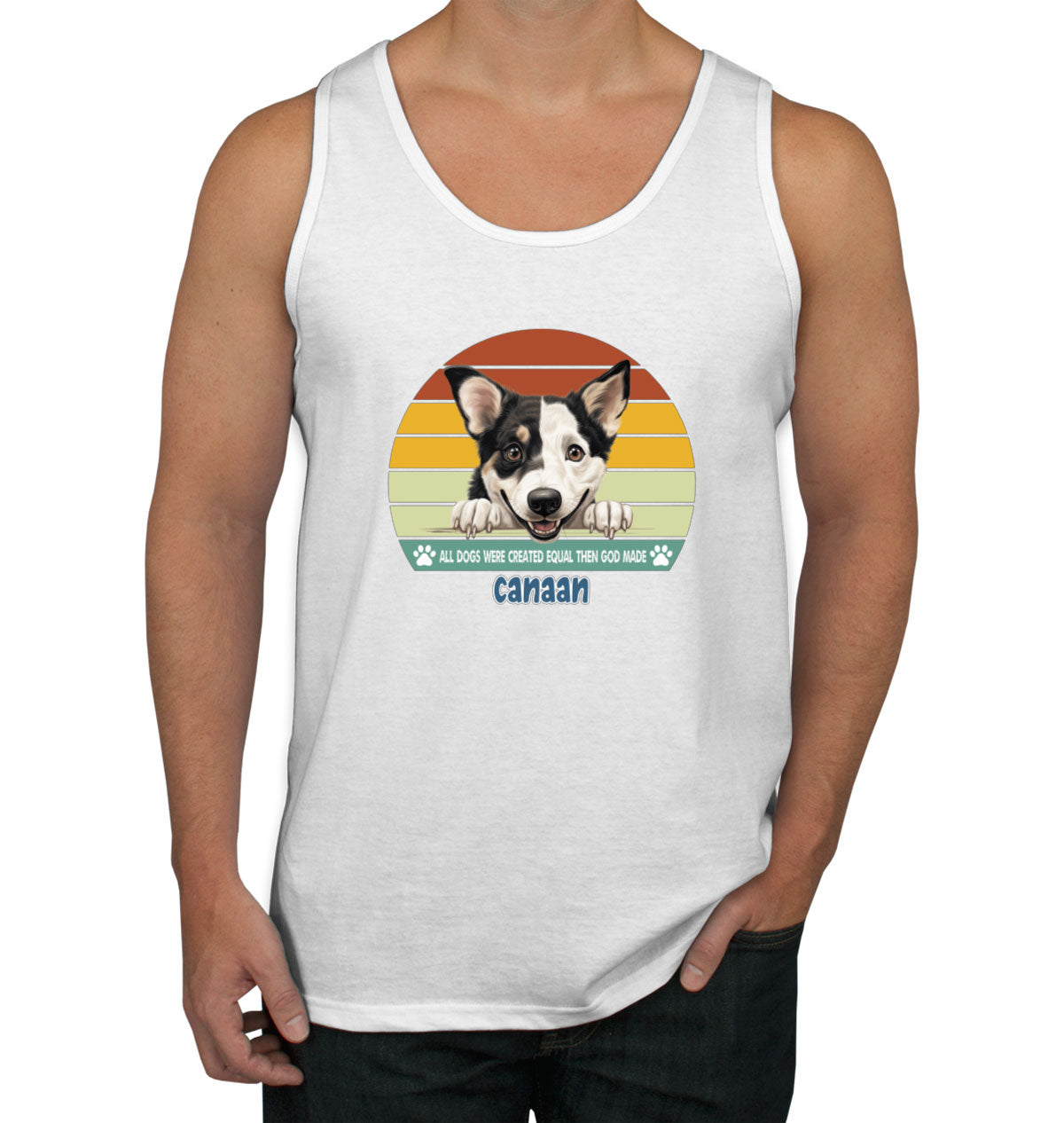 All Dogs Were Created Equal Canaan Men's Tank Top