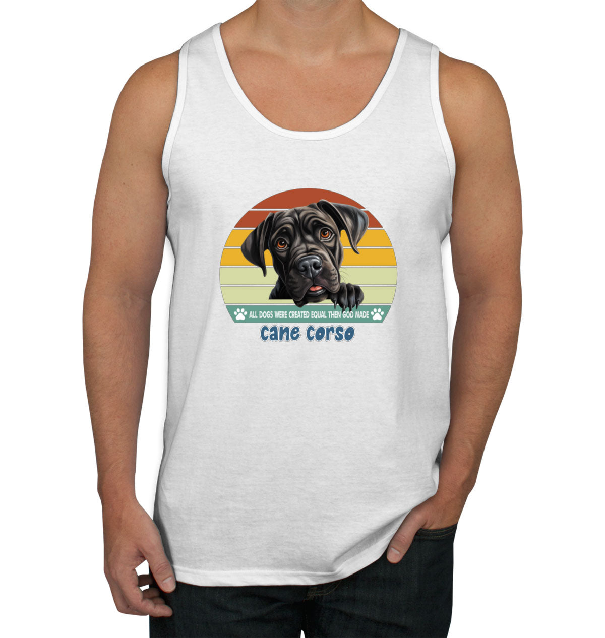 All Dogs Were Created Equal Cane Corso Men's Tank Top