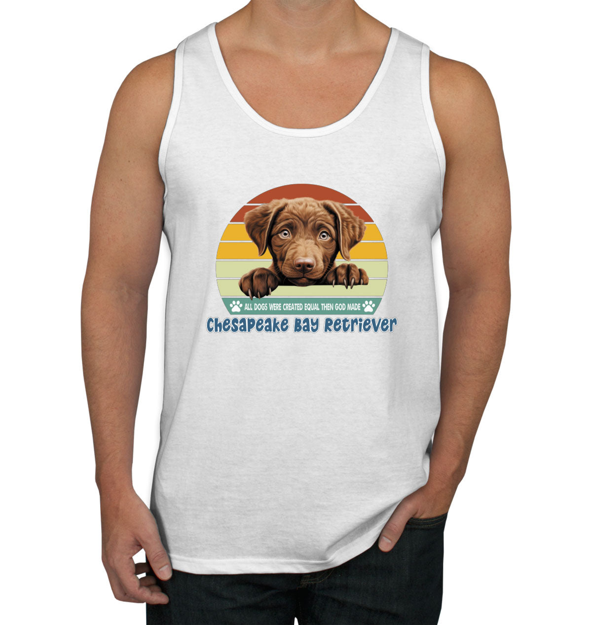 All Dogs Were Created Equal Chesapeake Bay Retriever Men's Tank Top